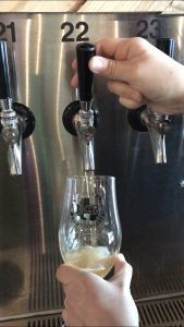 Gluten Free Cider at B.C. Brewery from the self-serve tap